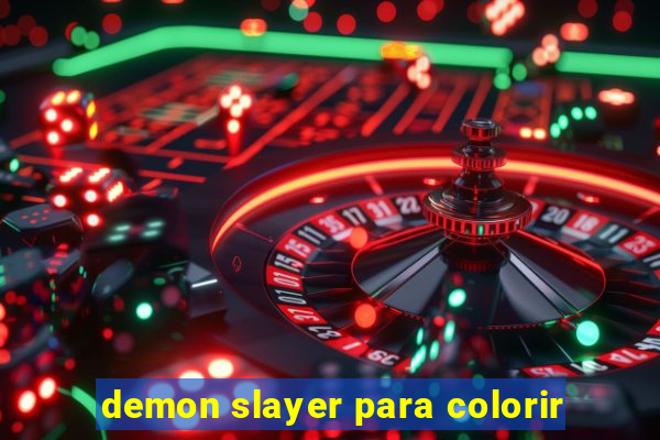 demon slayer para colorir